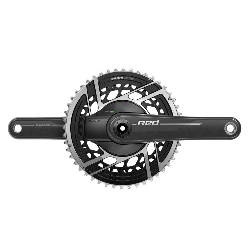RED AXS Power Meter Crankset – 170mm 2x 12-Speed 48/35t 8-Bolt Direct Mount DUB Spindle Interface Natural Carbon E1