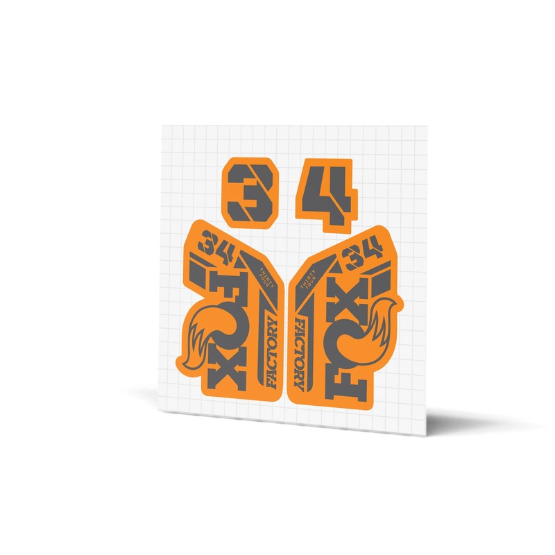34 Factory Gloss Decals – Orange Lowers