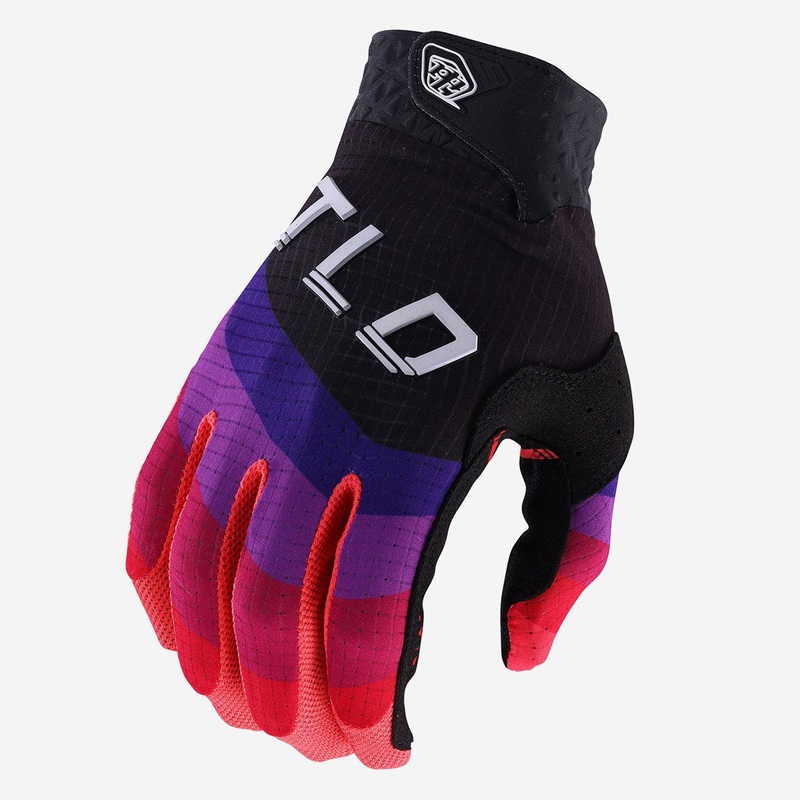 Troy Lee Designs Air BMX Race Gloves-Reverb Black/Glo Red
