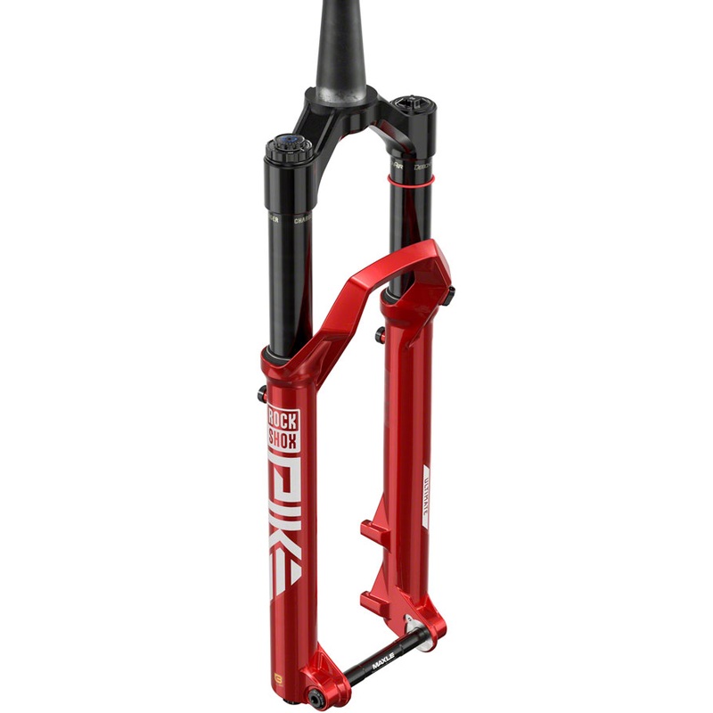 RockShox Pike Ultimate Charger 3.1 RC2 Suspension Fork – 29″, 130 mm, 15 x 110 mm, 44 mm Offset, Electric Red, C2