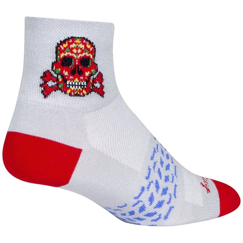 SockGuy Classic Red Skull Socks – 3″ Small/Medium