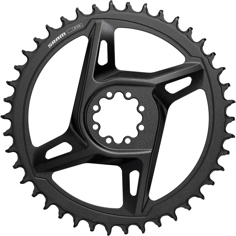 SRAM Rival X-Sync Direct Mount Road Chainring – 38t 12-Speed 8-Bolt Direct Mount 6.5mm Offset BLK E1
