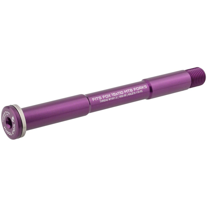 Wolf Tooth Front Thru Axle – FOX 15 x 110mm Purple