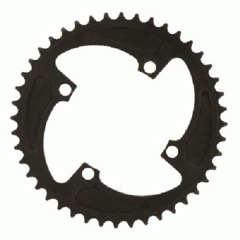 MCS 42t BMX Chainring – Black – 104mm 4-bolt – USA Made