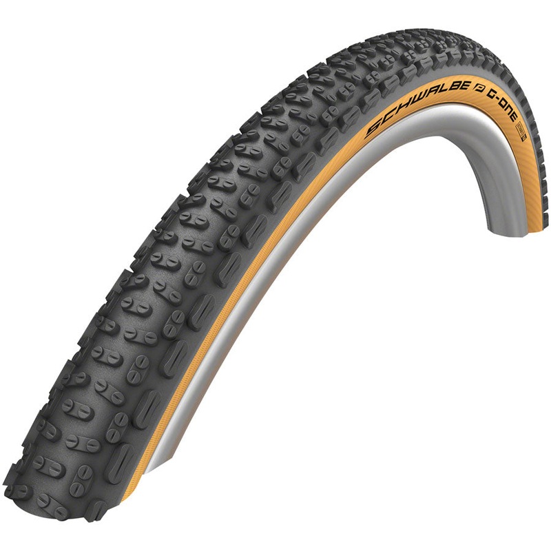 Schwalbe G-One Ultrabite Tire – 700 x 38, Tubeless, Folding, Classic-Skin, Performance, Addix
