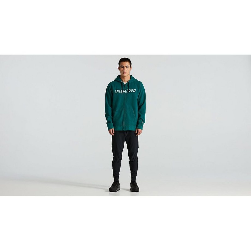 Specialized legacy wordmark zip-up hoodie men tropical teal xxl