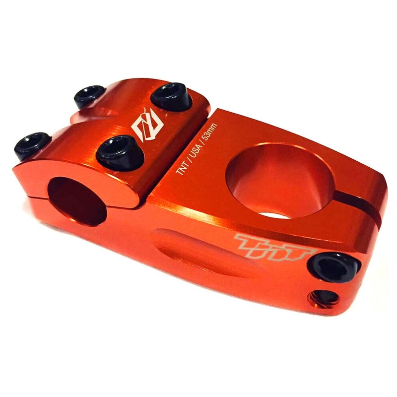 TNT Threadless BMX Race Stem – 60mm – Orange – USA Made