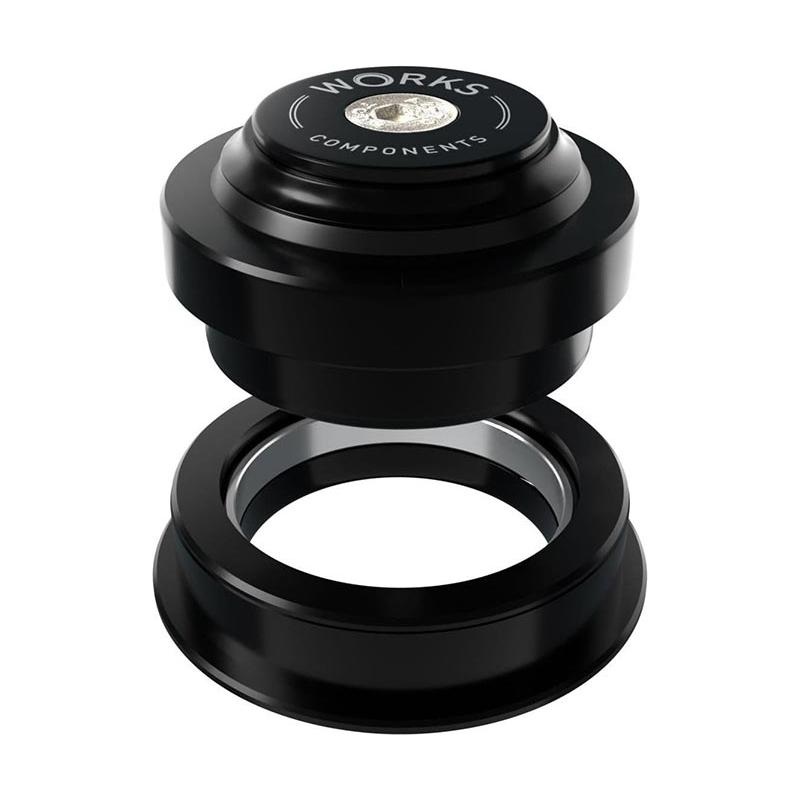 Works Components, 2.0deg EC44-ZS56 Angleset, Angle Headset, 2.0, 110-119mm, EC44/28.6 | ZS56/40, ZS, External threadless, Complete, Black