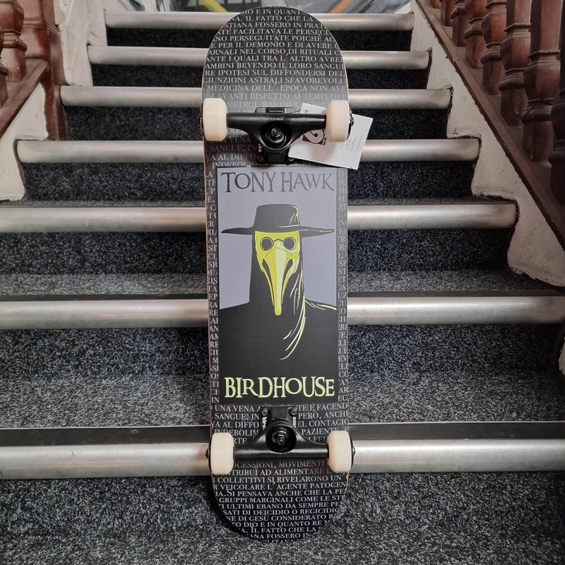 Birdhouse Stage 3 Hawk Plague Doctor Black 8″ Complete Skateboard