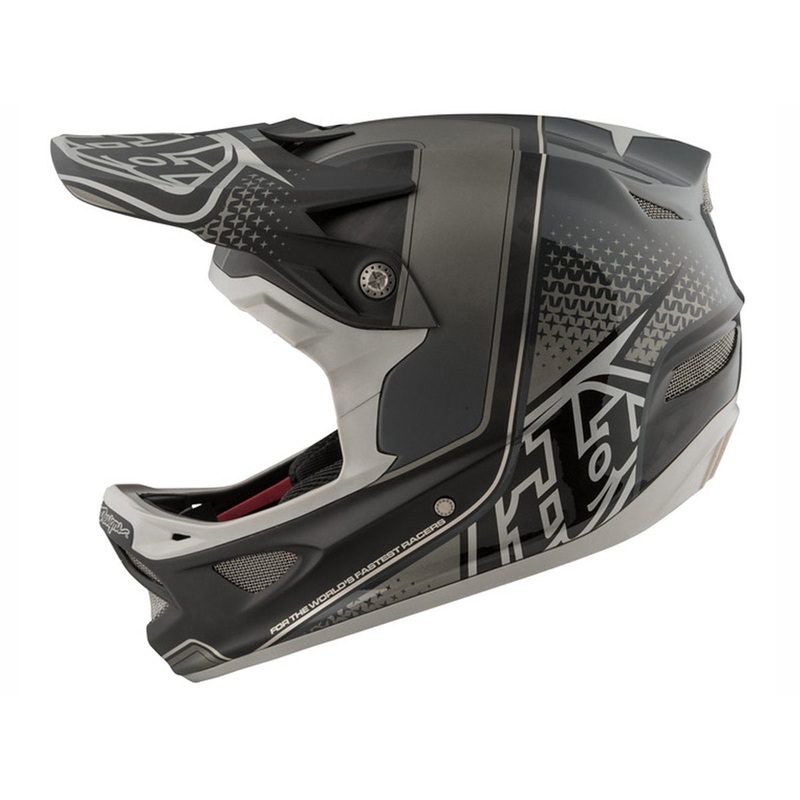 Troy Lee Designs D3 Carbon MIPS Full Face Helmet – Starburst Black