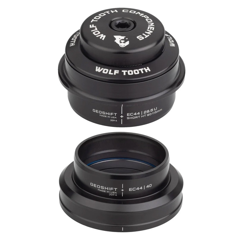 Wolf Tooth GeoShift Performance Angle Headset – 2 Deg Short EC44/EC44 Black