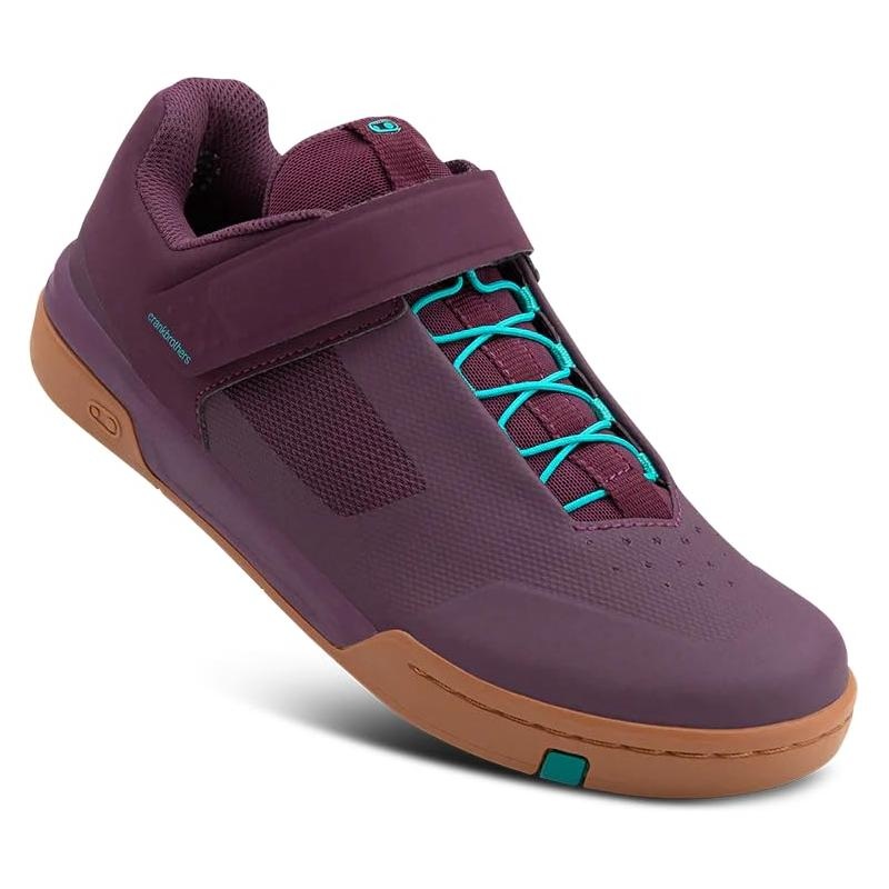 Crank Brothers Mountain Shoes Stamp Speedlace Gum Outsole Purple/TealBlue 9