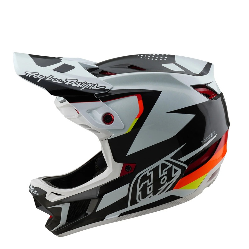 Troy Lee Designs D4 Carbon Full Face Helmet – Optic – Black