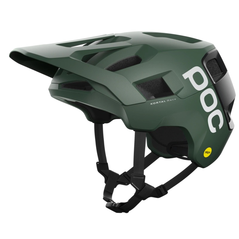 POC Kortal Race MIPS MTB Helmet – Epidote Green-Uranium Black Metallic-Matt