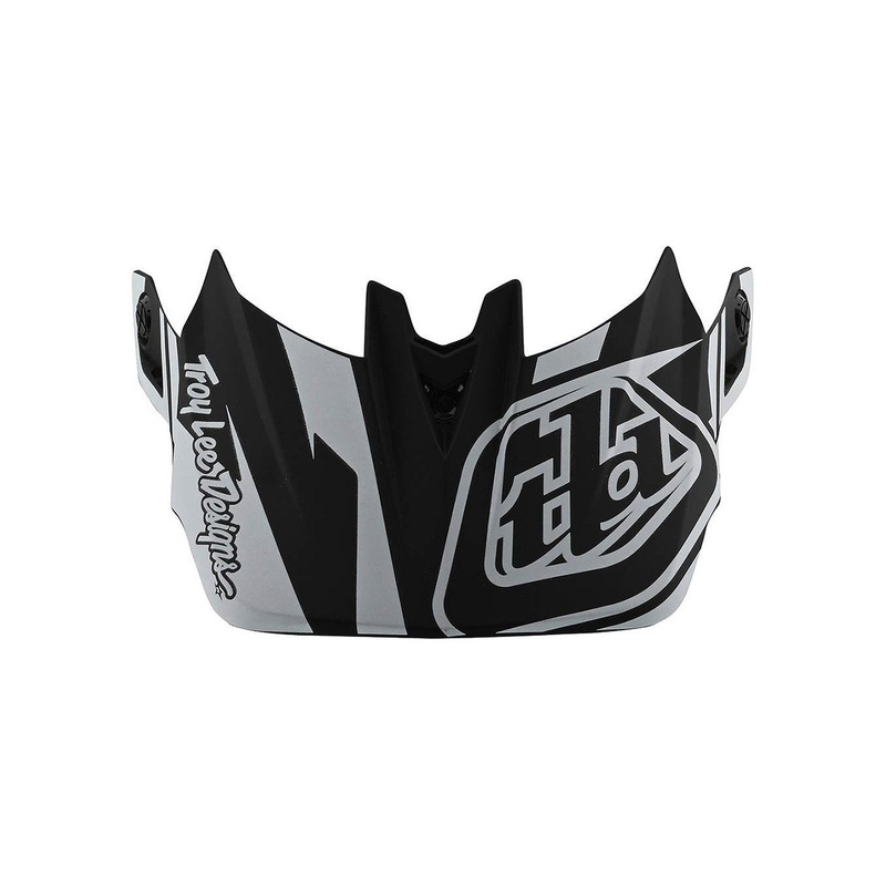 Troy Lee Designs D4 Replacement Visor – Slash – Black-White