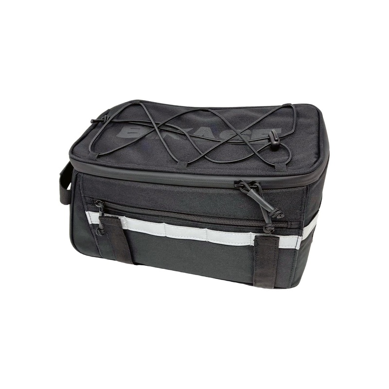 Bikase Big Momma Rack Bag Velcro Straps 12x7x7.5` 550 c.i. Black