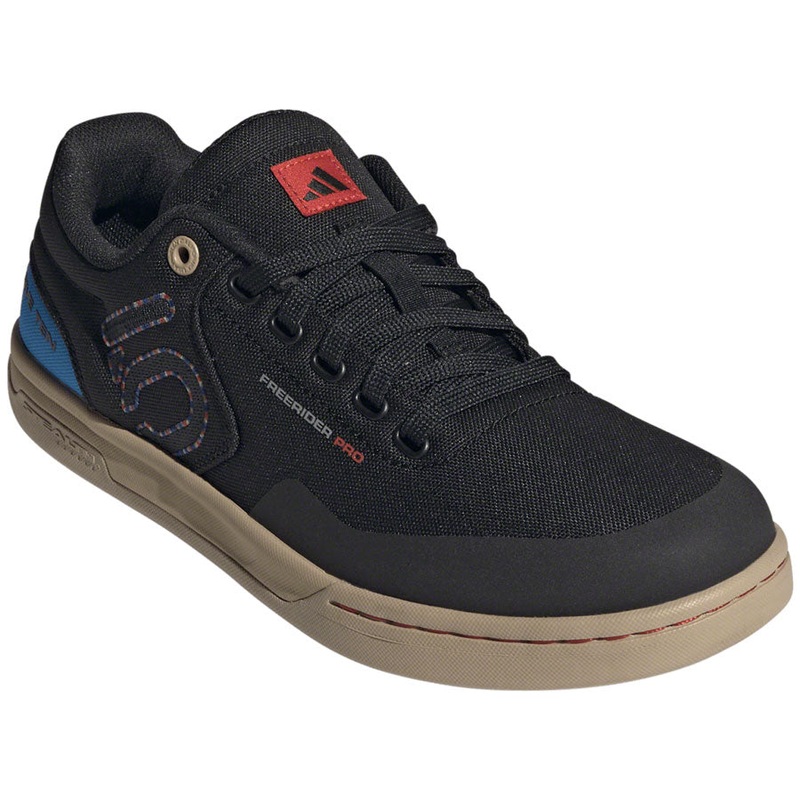 Five Ten Freerider Pro Canvas Flat Shoes – Mens Core Black/Carbon/Red 8
