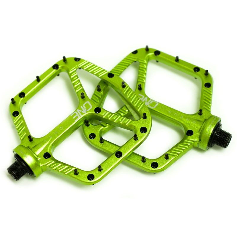 OneUp Components Aluminum Platform Pedals, Green