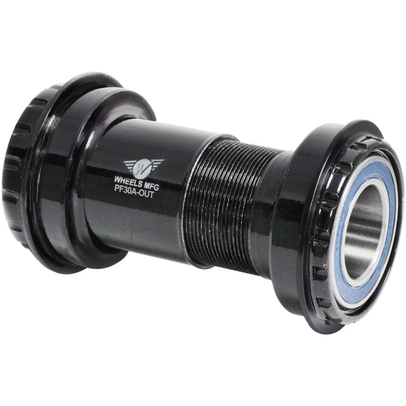 Wheels Manufacturing PF30A Frame to GXP Spindle Outboard Thread Together Bottom Bracket BLK