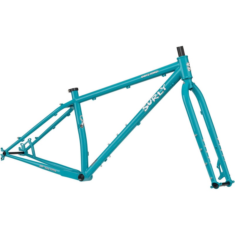 Surly Karate Monkey Frameset – 27.5″ Steel Lost at Sea Blue Small