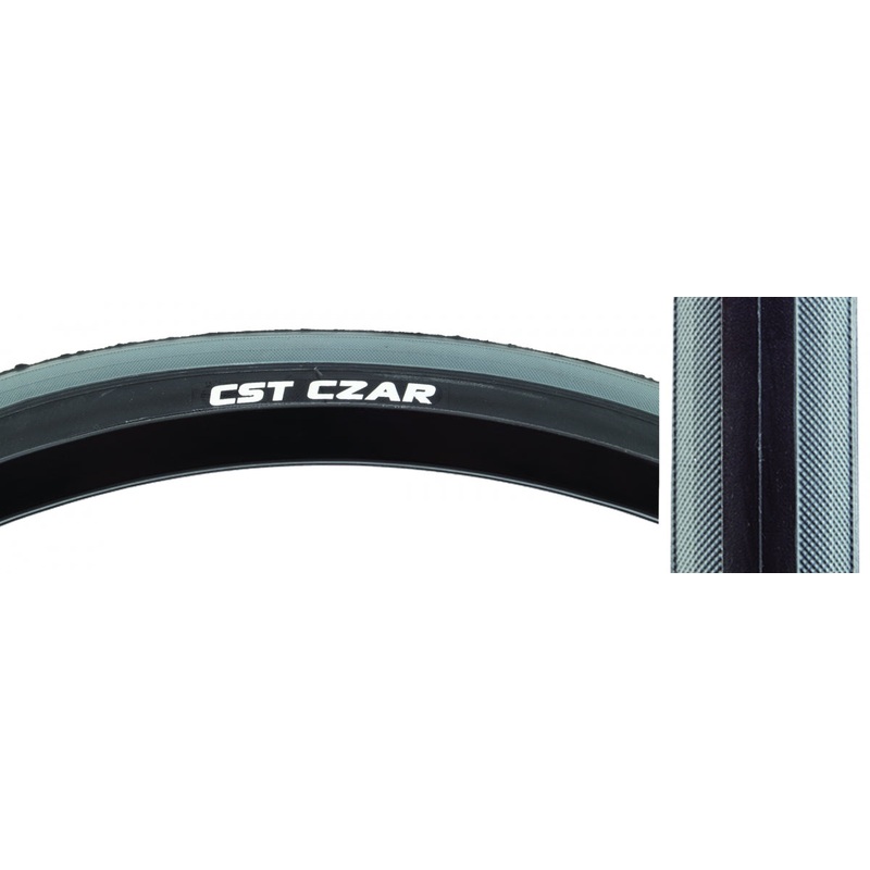Tire Cstp Czar 700X25 Black/Gy 120Lb Wire
