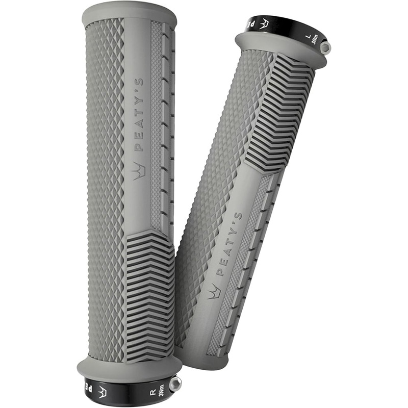 Peaty’s Race Control Knurl Thin Lock-On Grips – Slate