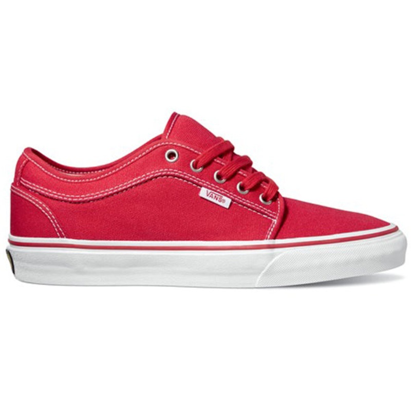 Vans Chukka Low Shoes-Red/Khaki/White