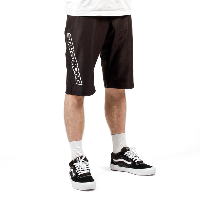 Stay Strong V3 Race Shorts – Black/White