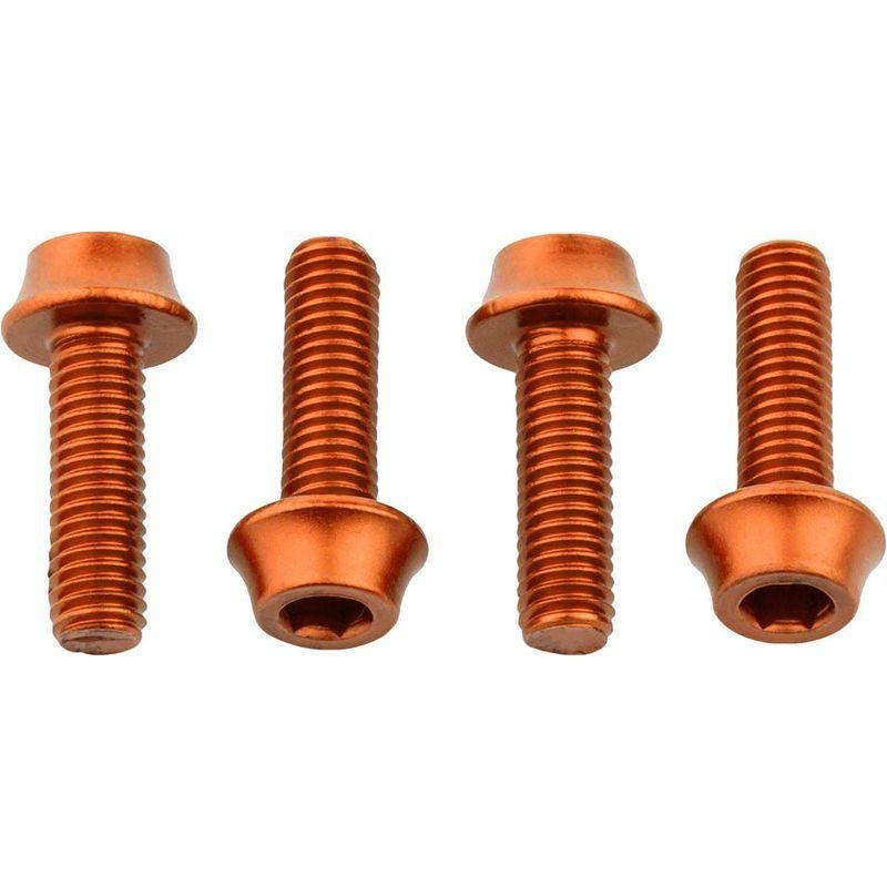 Wolf Tooth Water Bottle Cage Bolts – Set/4 Aluminum Orange