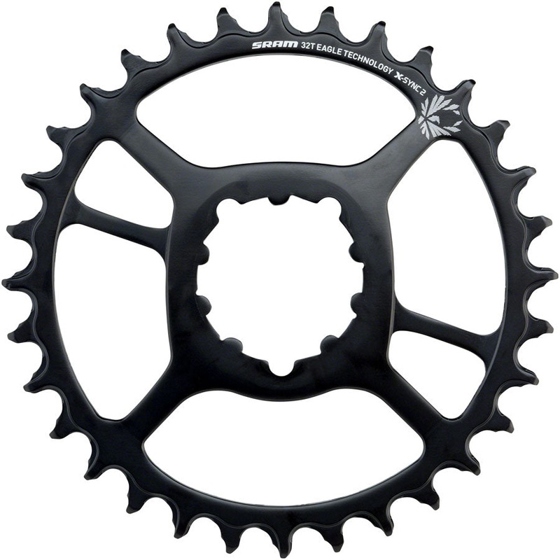 SRAM X-Sync 2 Eagle Chainring 32t Direct Mount 10/11/12-Speed Steel Black