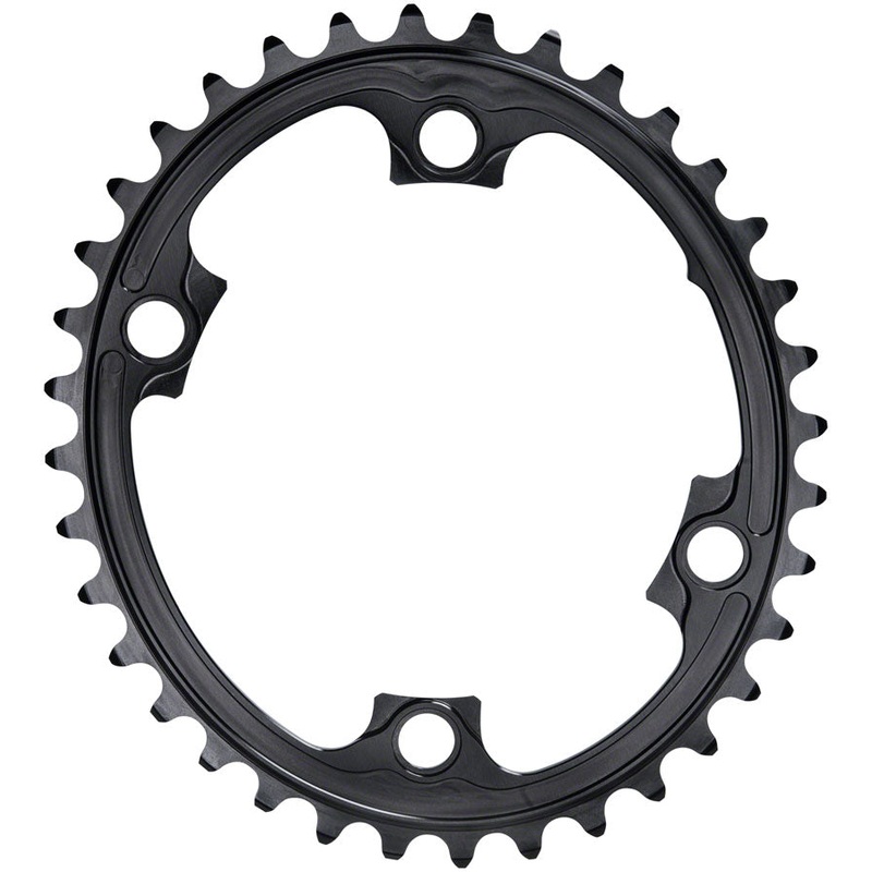 absoluteBLACK Premium Oval 110 BCD Road Inner Chainring Shimano Dura-Ace 9000 – 36t 110 Shimano Asymmetric BCD 4-Bolt BLK