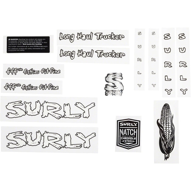 Surly Long Haul Trucker Frame Decal Set – White