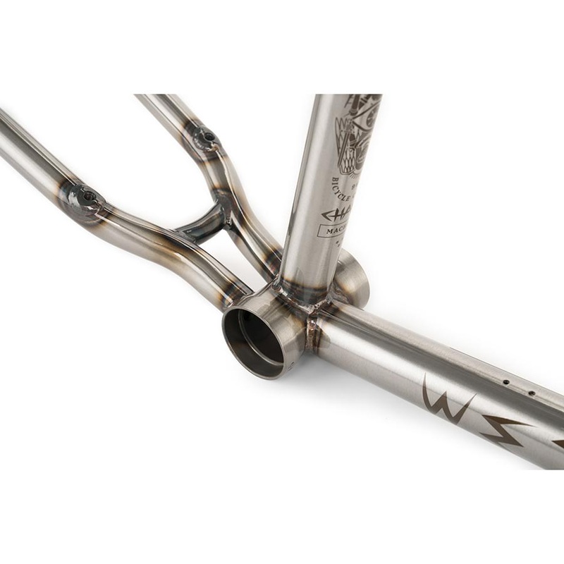 We The People Chaos Machine BMX Frame Glossy Raw 21