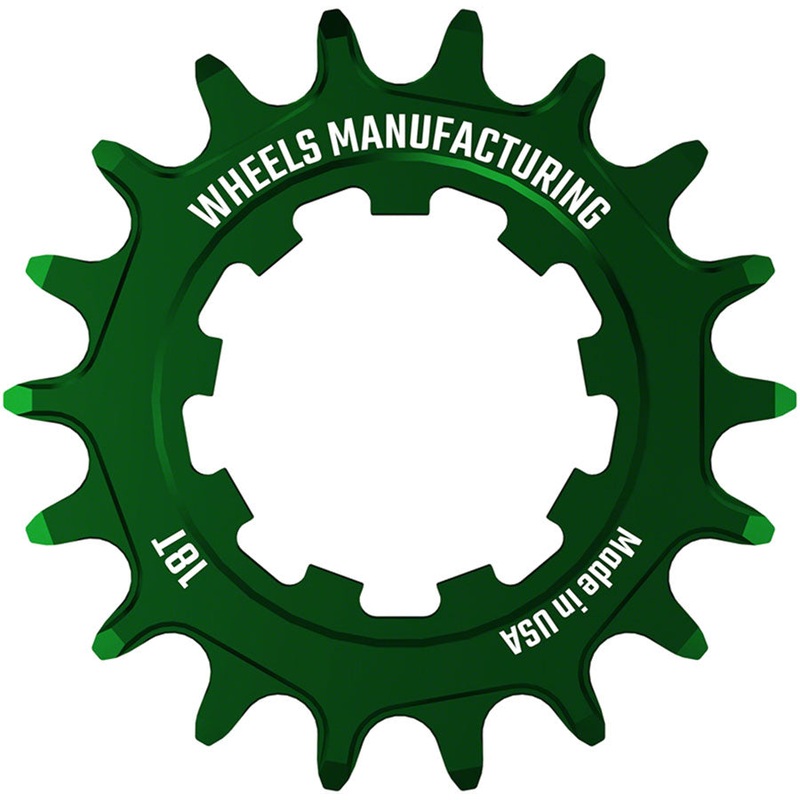 Wheels Manufacturing SOLO-SPEED Cog – 18t Fits SOLO-SPLINE SOLO-XD kits Green