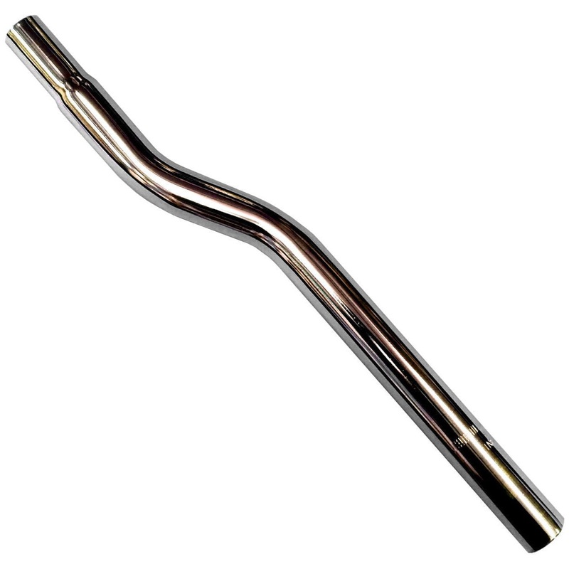 25.4mm Chromoly Snake Drainpipe-style Layback Seatpost – Chrome