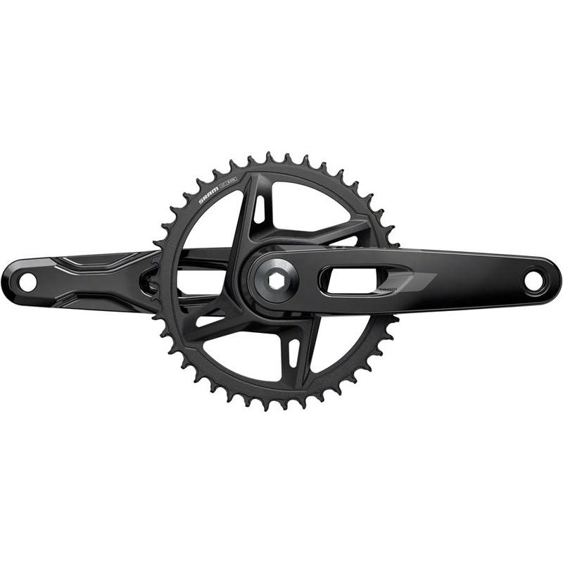 SRAM Rival 1x XPLR Wide Crankset – 175mm, 12/13-Speed, 42t, 8-Bolt Direct Mount, DUB Spindle, Black, E1