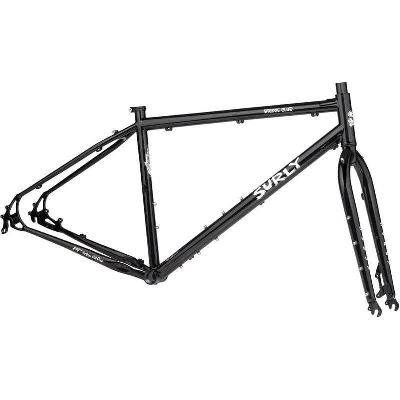 Bridge Club Frameset – 27.5″ Steel Trevors Closet Black Small