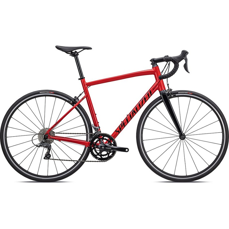 2022 Specialized allez e5 bike gloss flo red/tarmac black 44