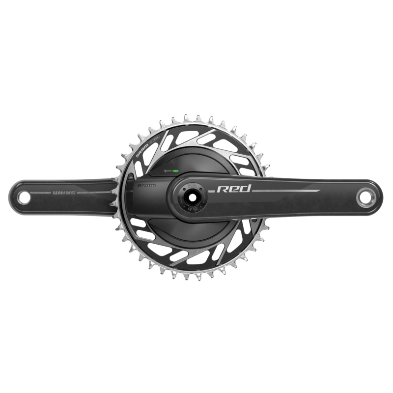 SRAM RED 1x XPLR AXS Power Meter Wide Crankset – 175mm, 13-Speed, 40t Threaded Mount, 8-Bolt PM Spider, DUB Spindle,