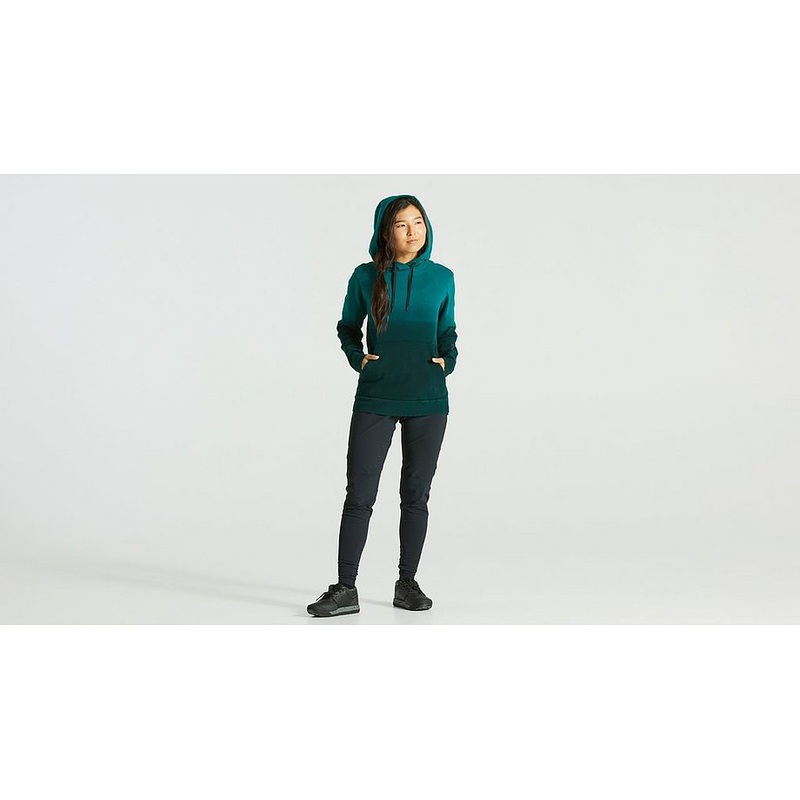 Specialized legacy spray pull-over hoodie wmn tropical teal s