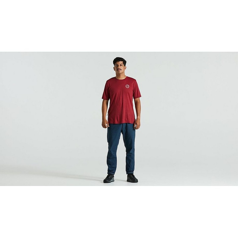 Specialized s/f wool tee ss men pomegranate red xs