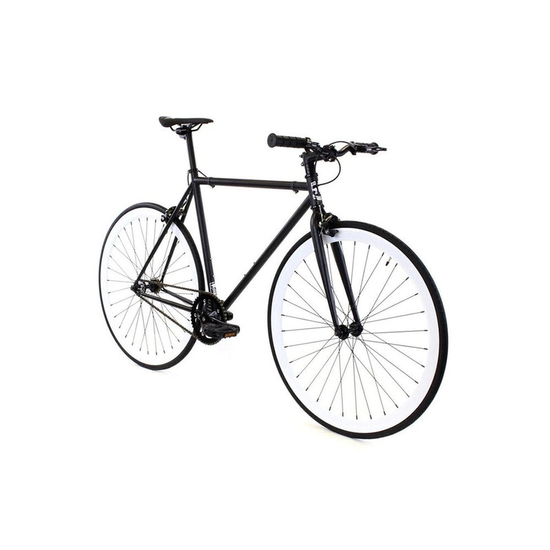 GOLDEN CYCLES DOMINO COMPLETE BIKE BLACK w/WHITE RIMS