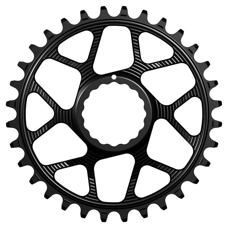 Works Components, RF Cinch, Chainring, Teeth: 30, Speed: 11/12, BCD: Direct Mount Cinch, Front, 7075-T6 Aluminum, Black