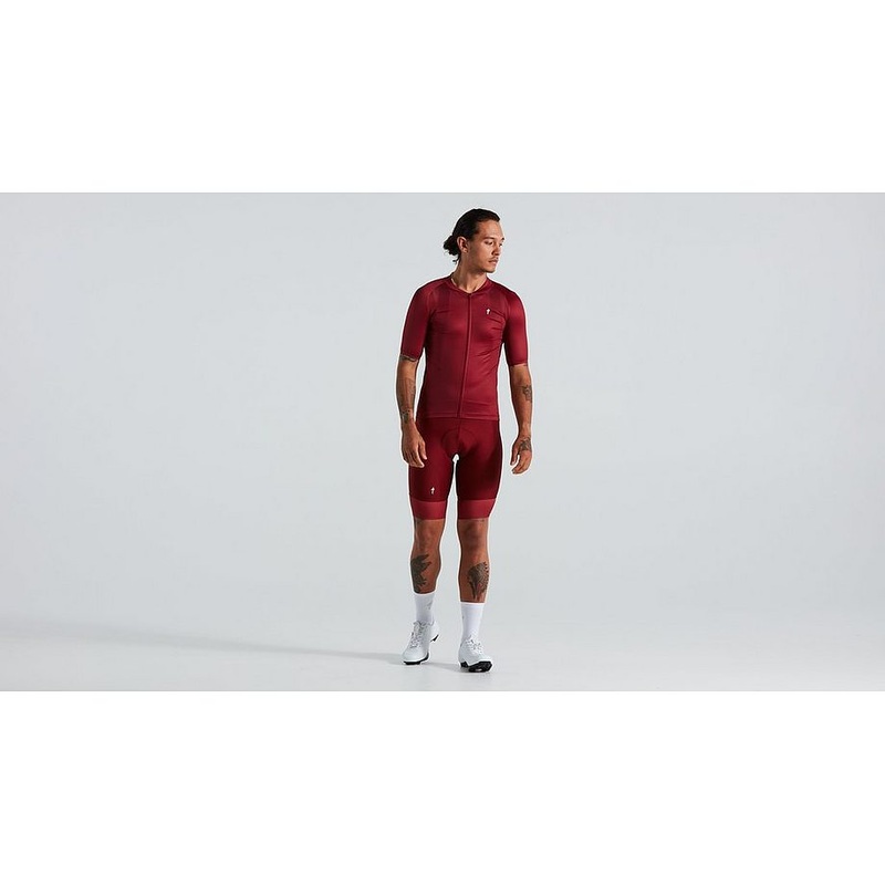 Specialized sl air solid jersey ss men maroon xl