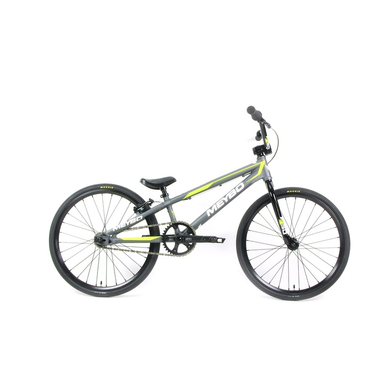 Meybo Clipper Junior BMX Race Bike-Grey-White-Lime