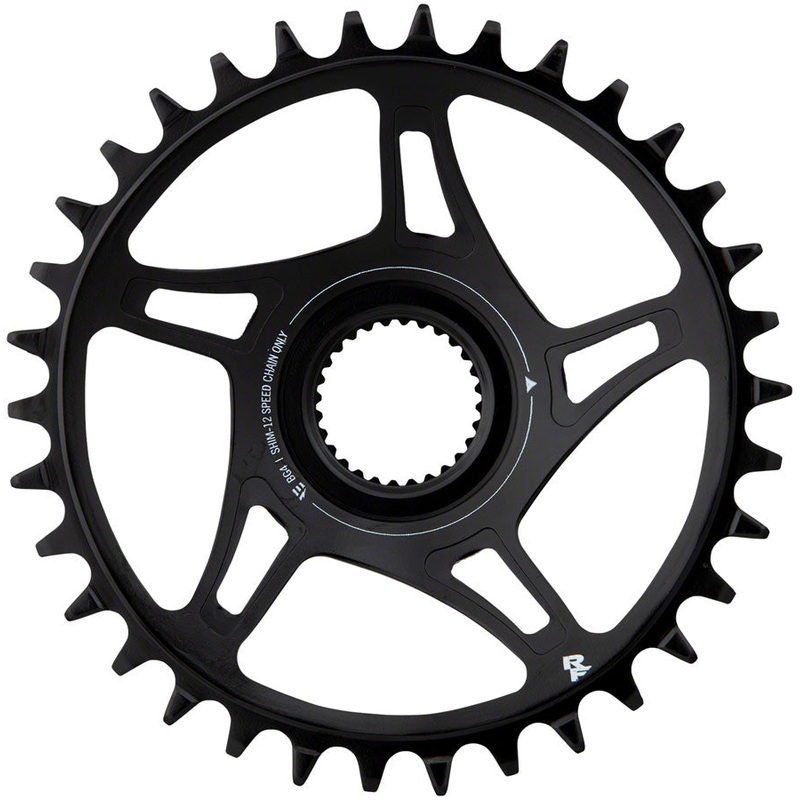 RaceFace Bosch G4 Direct Mount Hyperglide+ eMTB Chainring 55mm Chainline – 34t Steel Requires Shimano 12-speed HG+ Chain BLK