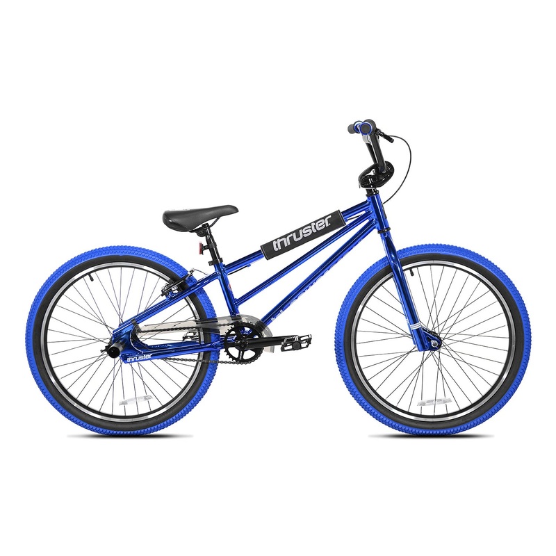 Thruster Tri Power XL Cruiser 24″ BMX Freestyle Bike-Blue Chrome