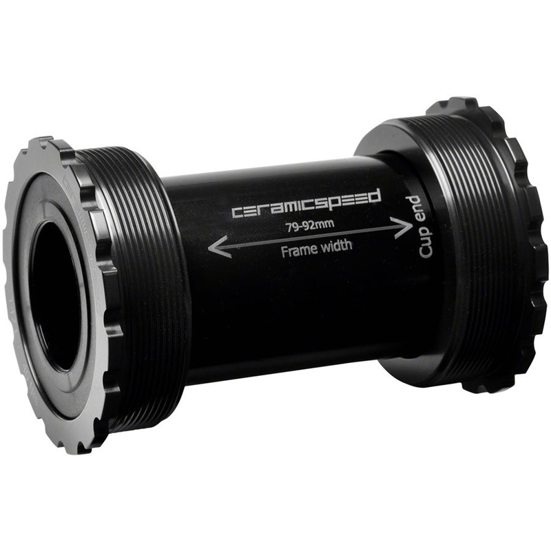 T47/86 Bottom Bracket – Shimano Coated Races Black