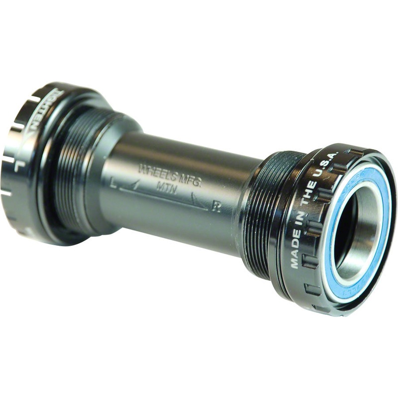 Wheels Manufacturing Shimano MTB Bottom Bracket with ABEC-3 Bearings Black Cups