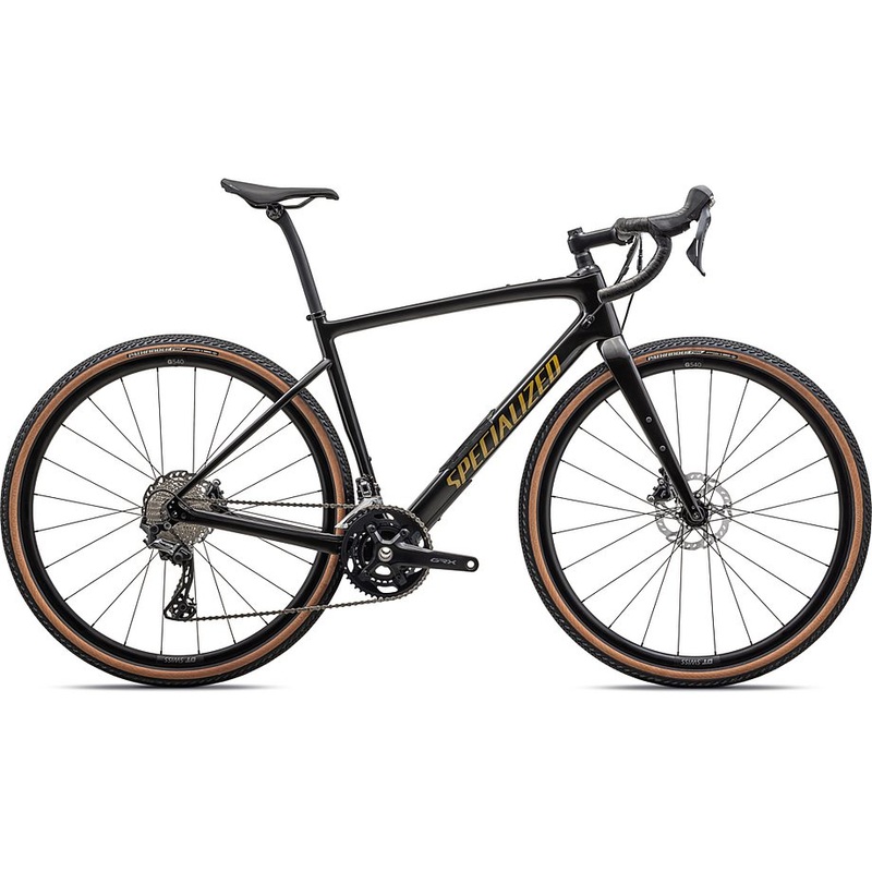 2023 Specialized diverge comp carbon bike gloss obsidian/harvest gold metallic 52